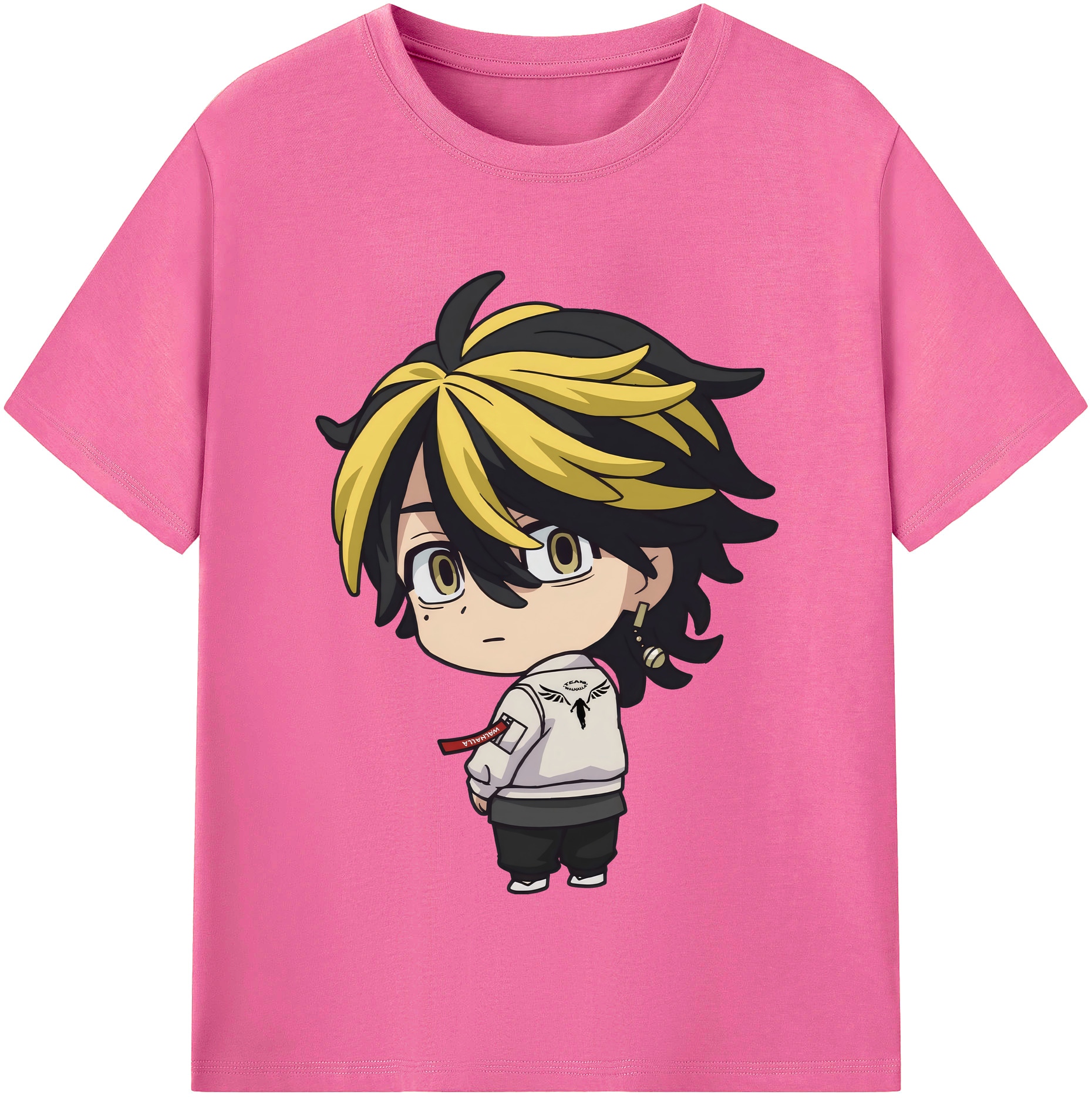（画像用） 東京リベンジャーズ Tokyo Revengers レディースカジュアルプリントTシャツ（綿100％）